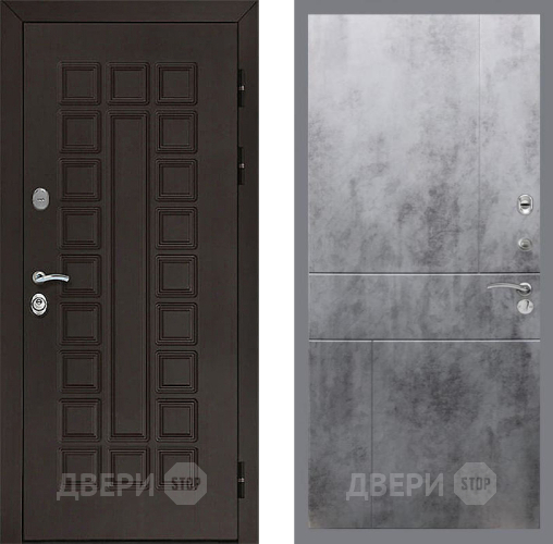 Входная металлическая Дверь Рекс (REX) Сенатор 3К FL-290 Бетон темный в Голицыно