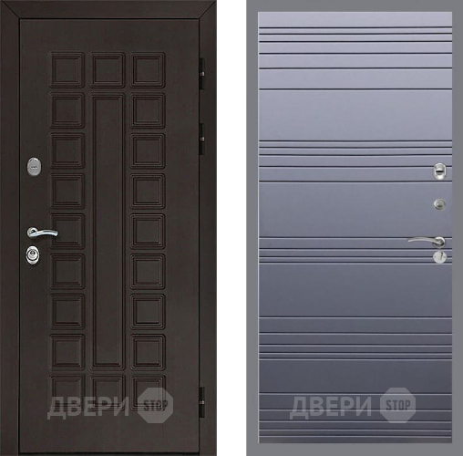 Входная металлическая Дверь Рекс (REX) Сенатор 3К Line Силк титан в Голицыно