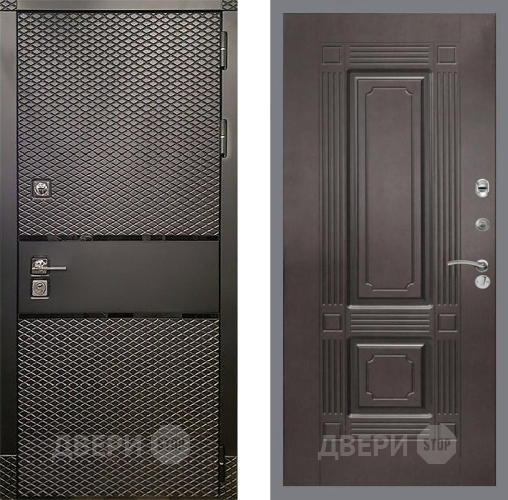 Входная металлическая Дверь Рекс (REX) 15 Черный Кварц FL-2 Венге в Голицыно