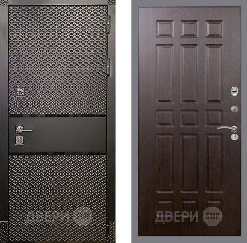 Входная металлическая Дверь Рекс (REX) 15 Черный Кварц FL-33 Венге в Голицыно