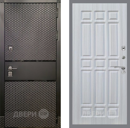Входная металлическая Дверь Рекс (REX) 15 Черный Кварц FL-33 Сандал белый в Голицыно