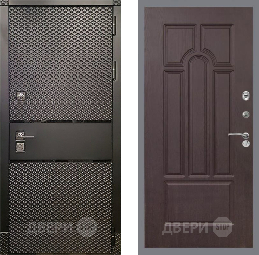 Входная металлическая Дверь Рекс (REX) 15 Черный Кварц FL-58 Венге в Голицыно