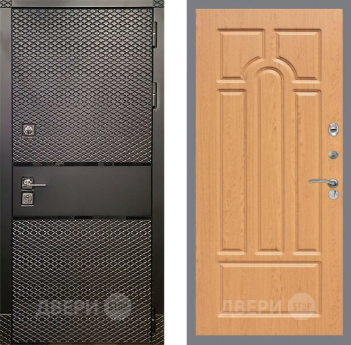 Входная металлическая Дверь Рекс (REX) 15 Черный Кварц FL-58 Дуб в Голицыно