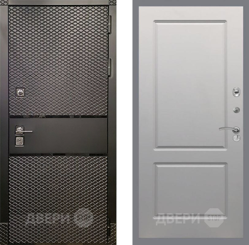 Входная металлическая Дверь Рекс (REX) 15 Черный Кварц FL-117 Грей софт в Голицыно