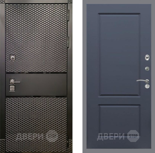 Входная металлическая Дверь Рекс (REX) 15 Черный Кварц FL-117 Силк титан в Голицыно