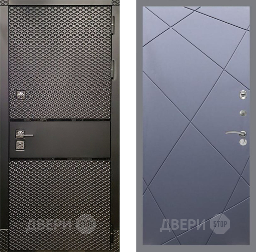 Входная металлическая Дверь Рекс (REX) 15 Черный Кварц FL-291 Силк титан в Голицыно