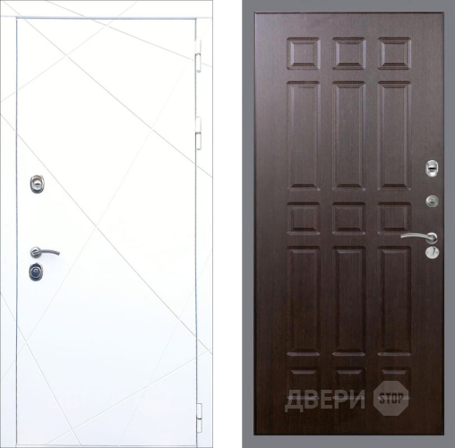 Входная металлическая Дверь Рекс (REX) 13 Силк Сноу FL-33 Венге в Голицыно