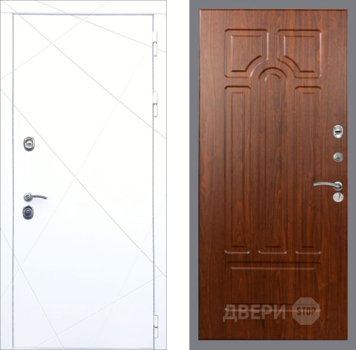 Входная металлическая Дверь Рекс (REX) 13 Силк Сноу FL-58 Морёная берёза в Голицыно