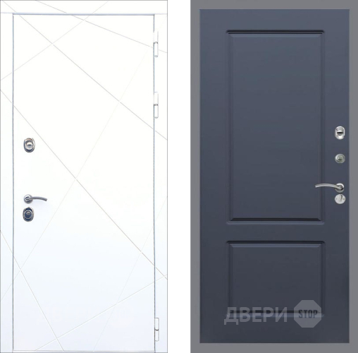 Входная металлическая Дверь Рекс (REX) 13 Силк Сноу FL-117 Силк титан в Голицыно