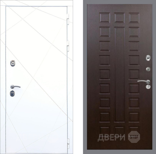 Входная металлическая Дверь Рекс (REX) 13 Силк Сноу FL-183 Венге в Голицыно