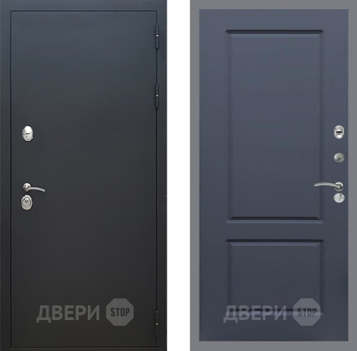 Входная металлическая Дверь Рекс (REX) 5 Черный Муар FL-117 Силк титан в Голицыно