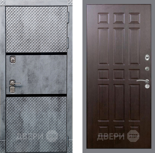 Входная металлическая Дверь Рекс (REX) 15 Бетон Темный FL-33 Венге в Голицыно
