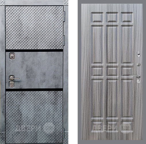 Входная металлическая Дверь Рекс (REX) 15 Бетон Темный FL-33 Сандал грей в Голицыно