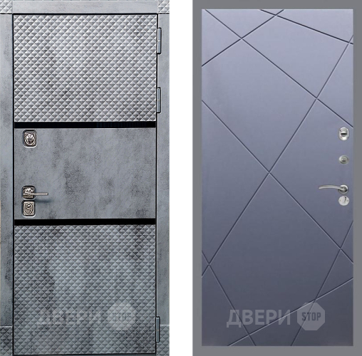 Дверь Рекс (REX) 15 Бетон Темный FL-291 Силк титан в Голицыно