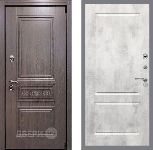 Входная металлическая Дверь Рекс (REX) Премиум-S FL-117 Бетон светлый в Голицыно