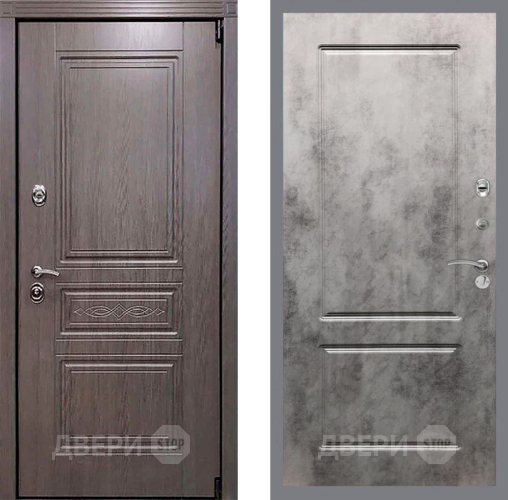 Входная металлическая Дверь Рекс (REX) Премиум-S FL-117 Бетон темный в Голицыно