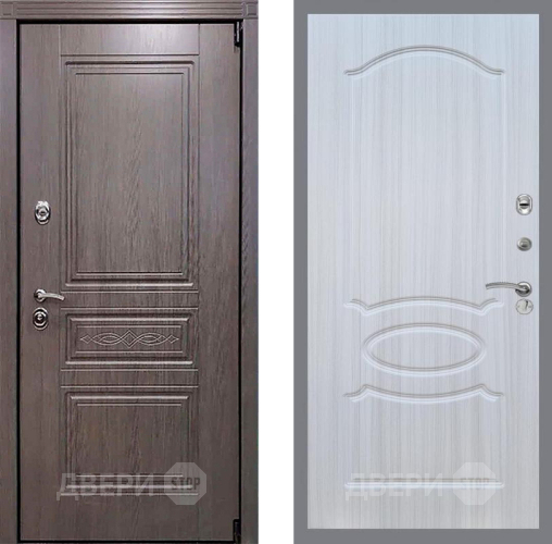 Входная металлическая Дверь Рекс (REX) Премиум-S FL-128 Сандал белый в Голицыно