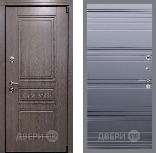 Входная металлическая Дверь Рекс (REX) Премиум-S Line Силк титан в Голицыно