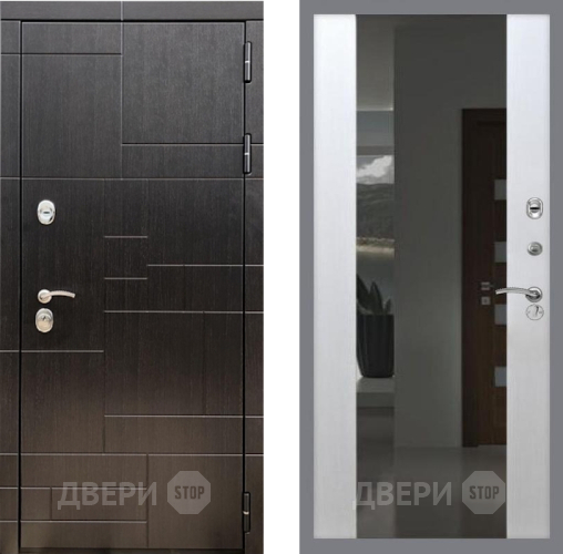 Дверь Рекс (REX) 20 СБ-16 Зеркало Белый ясень в Голицыно