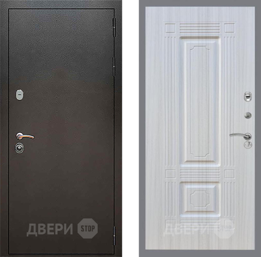 Входная металлическая Дверь Рекс (REX) 5 Серебро Антик FL-2 Сандал белый в Голицыно
