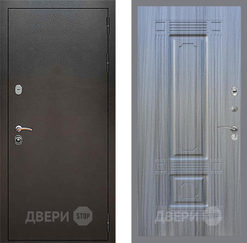 Входная металлическая Дверь Рекс (REX) 5 Серебро Антик FL-2 Сандал грей в Голицыно