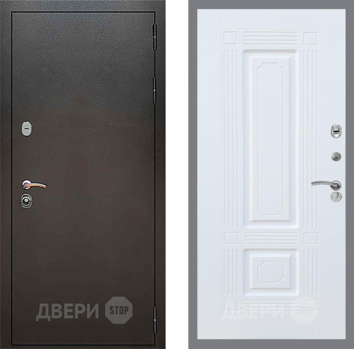 Входная металлическая Дверь Рекс (REX) 5 Серебро Антик FL-2 Силк Сноу в Голицыно
