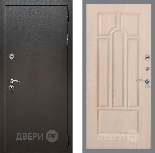 Входная металлическая Дверь Рекс (REX) 5 Серебро Антик FL-58 Беленый дуб в Голицыно