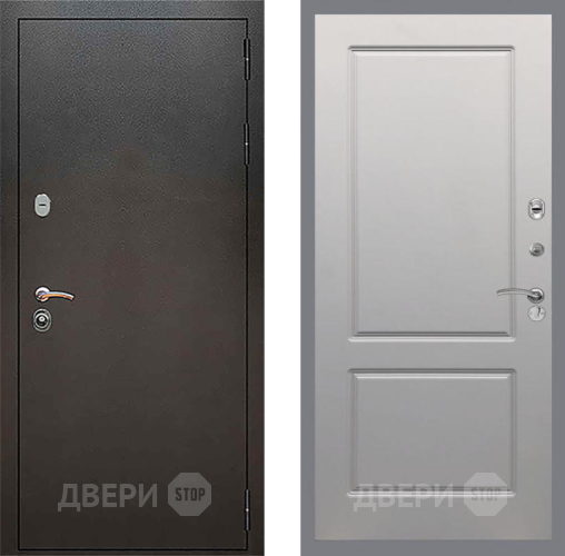 Входная металлическая Дверь Рекс (REX) 5 Серебро Антик FL-117 Грей софт в Голицыно