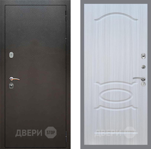 Дверь Рекс (REX) 5 Серебро Антик FL-128 Сандал белый в Голицыно
