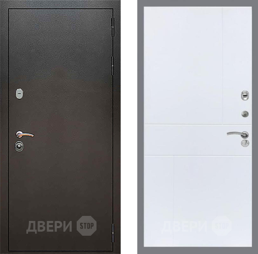 Дверь Рекс (REX) 5 Серебро Антик FL-290 Силк Сноу в Голицыно