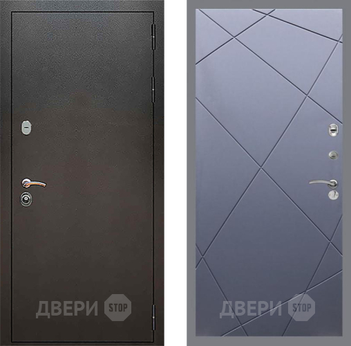 Входная металлическая Дверь Рекс (REX) 5 Серебро Антик FL-291 Силк титан в Голицыно