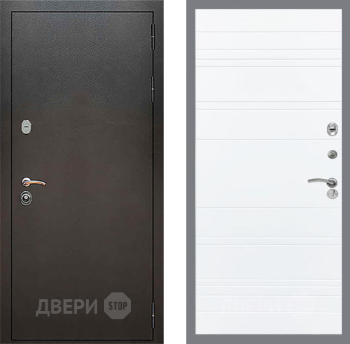 Дверь Рекс (REX) 5 Серебро Антик Line Силк Сноу в Голицыно
