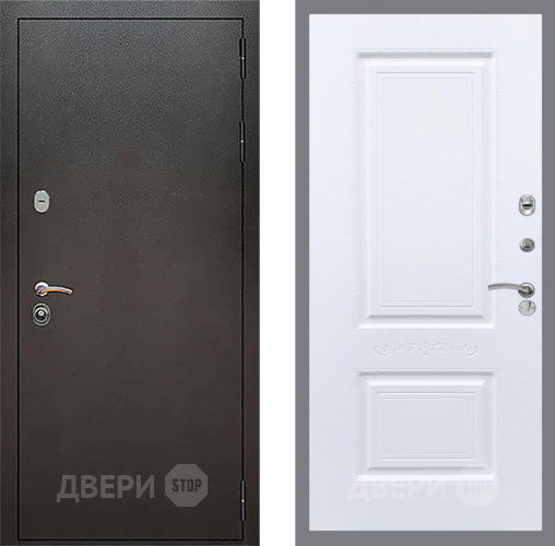Дверь Рекс (REX) 5 Серебро Антик Смальта Силк Сноу в Голицыно