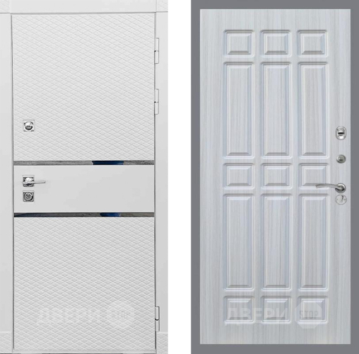 Входная металлическая Дверь Рекс (REX) 15 Силк Сноу FL-33 Сандал белый в Голицыно