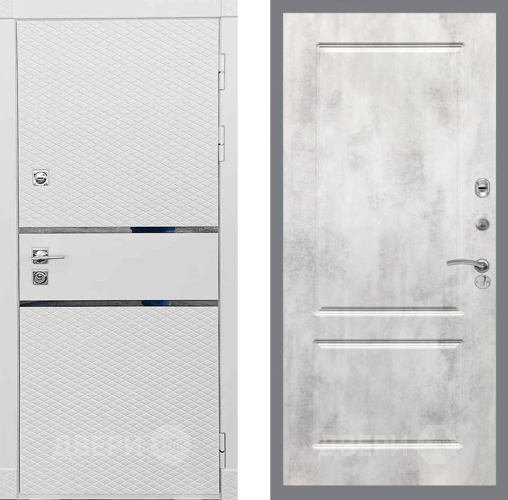 Входная металлическая Дверь Рекс (REX) 15 Силк Сноу FL-117 Бетон светлый в Голицыно