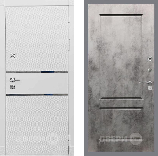 Входная металлическая Дверь Рекс (REX) 15 Силк Сноу FL-117 Бетон темный в Голицыно