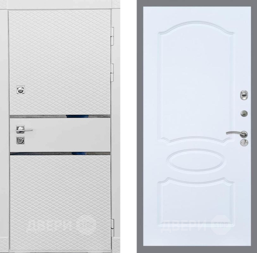 Входная металлическая Дверь Рекс (REX) 15 Силк Сноу FL-128 Силк Сноу в Голицыно