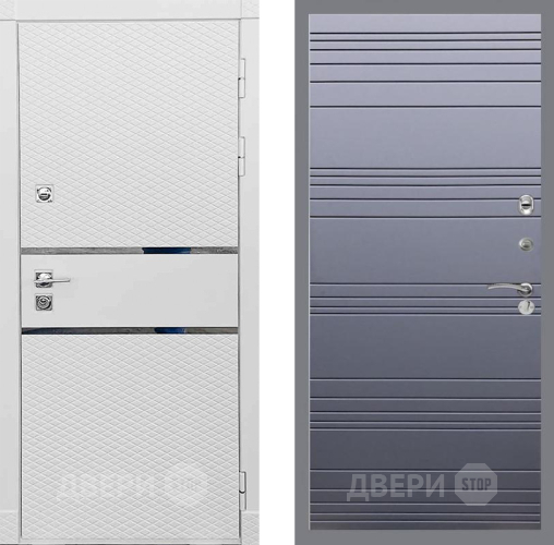 Входная металлическая Дверь Рекс (REX) 15 Силк Сноу Line Силк титан в Голицыно