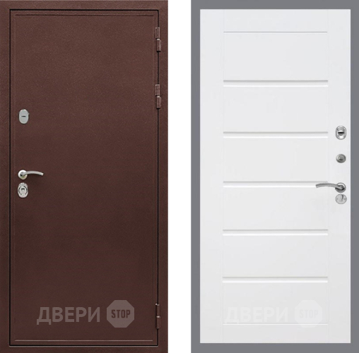 Входная металлическая Дверь Рекс (REX) 5А Сити Белый ясень в Голицыно