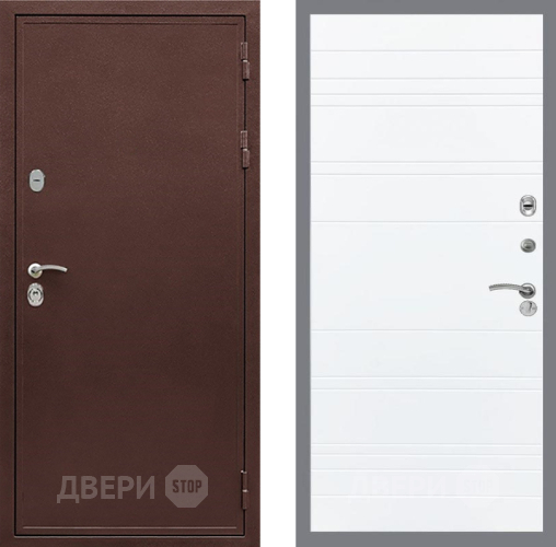 Входная металлическая Дверь Рекс (REX) 5А Line Силк Сноу в Голицыно