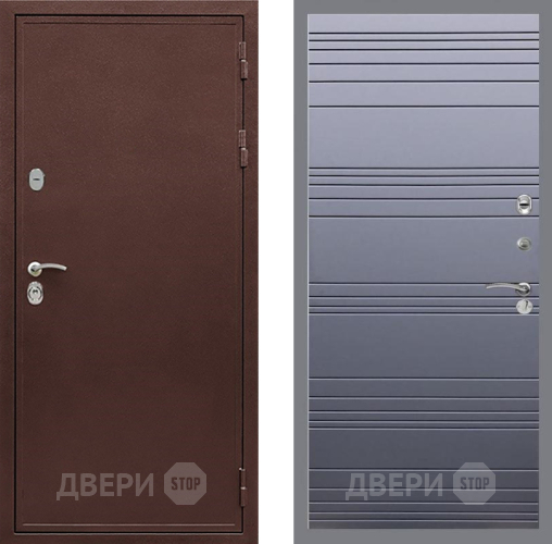 Входная металлическая Дверь Рекс (REX) 5А Line Силк титан в Голицыно