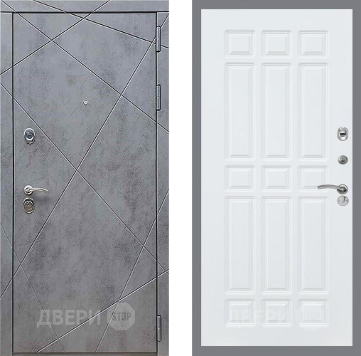Входная металлическая Дверь Рекс (REX) 13 Бетон Темный FL-33 Силк Сноу в Голицыно