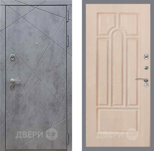 Входная металлическая Дверь Рекс (REX) 13 Бетон Темный FL-58 Беленый дуб в Голицыно