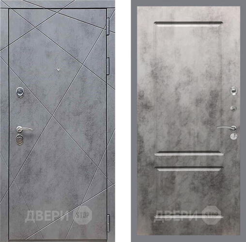 Входная металлическая Дверь Рекс (REX) 13 Бетон Темный FL-117 Бетон темный в Голицыно