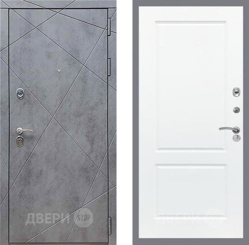 Входная металлическая Дверь Рекс (REX) 13 Бетон Темный FL-117 Силк Сноу в Голицыно
