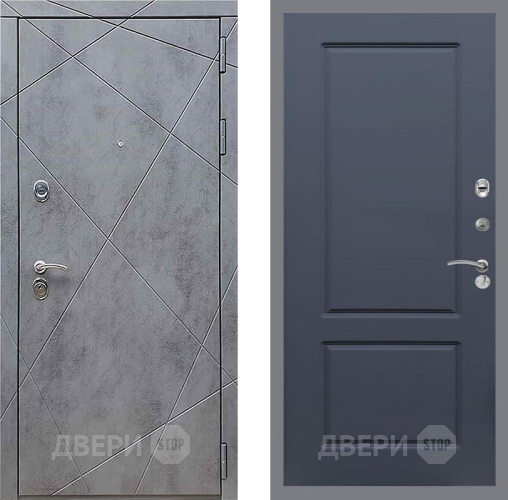 Входная металлическая Дверь Рекс (REX) 13 Бетон Темный FL-117 Силк титан в Голицыно