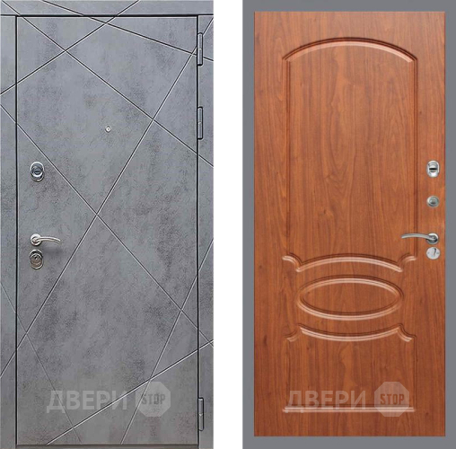 Входная металлическая Дверь Рекс (REX) 13 Бетон Темный FL-128 Морёная берёза в Голицыно