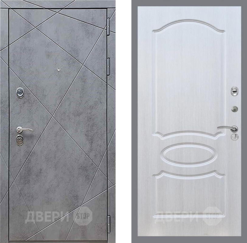 Входная металлическая Дверь Рекс (REX) 13 Бетон Темный FL-128 Лиственница беж в Голицыно