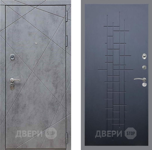 Входная металлическая Дверь Рекс (REX) 13 Бетон Темный FL-289 Ясень черный в Голицыно
