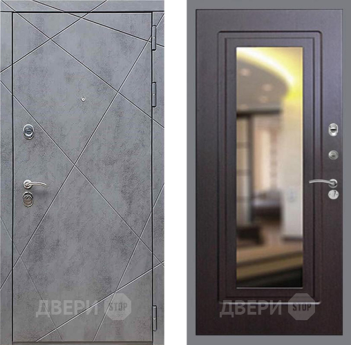 Входная металлическая Дверь Рекс (REX) 13 Бетон Темный FLZ-120 Венге в Голицыно